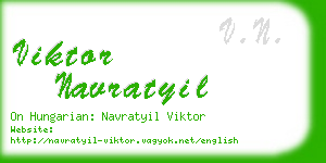 viktor navratyil business card